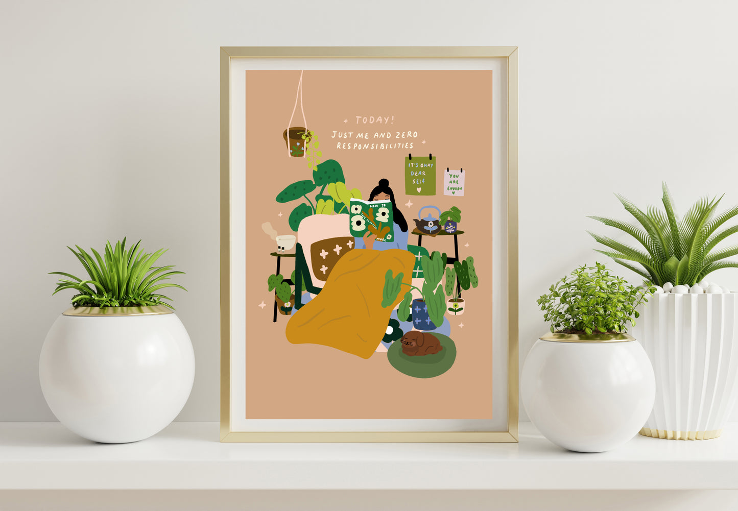 Today Just me and zero responsibilities - A4 PRINT