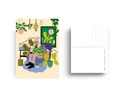 Fall in love with taking care of yourself - Postcard A6