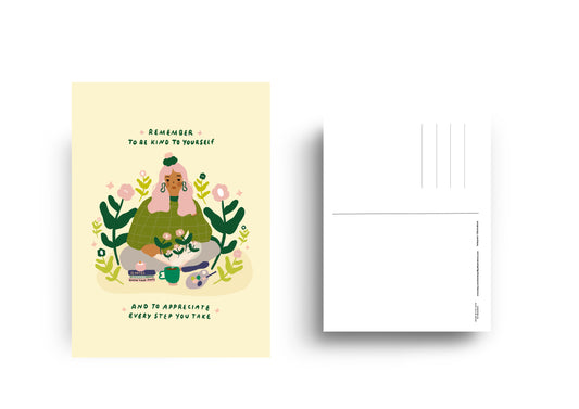 Remember to be kind to yourself - Postcard A6