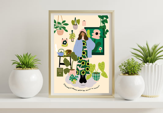 Strength grows when you believe in yourself - A4 PRINT