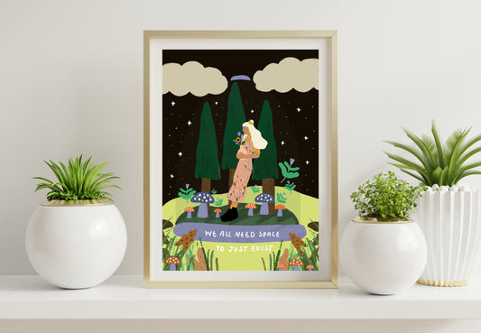 We all need space - A4 PRINT