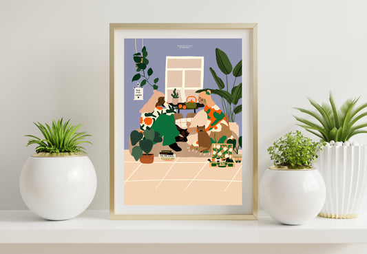 A Cup of Coffee with friends - A4 PRINT / A3 PRINT