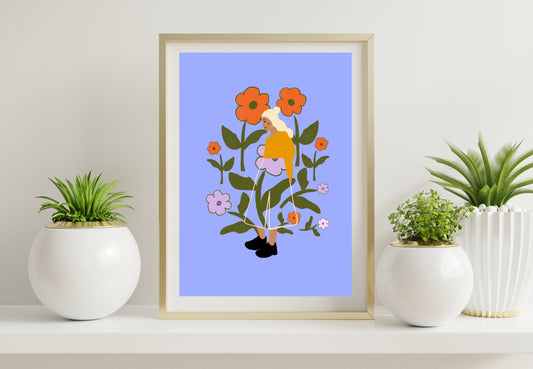 Flower girl - A4 PRINT