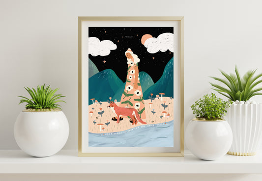 Her little magical world - A4 PRINT