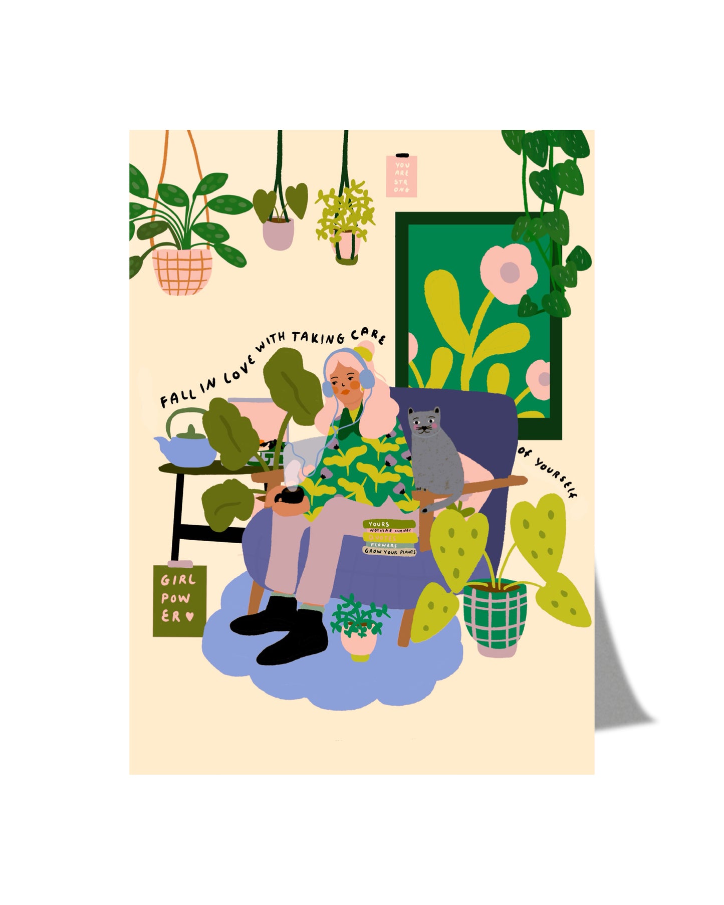 Fall in love with taking care of yourself - Postcard A6