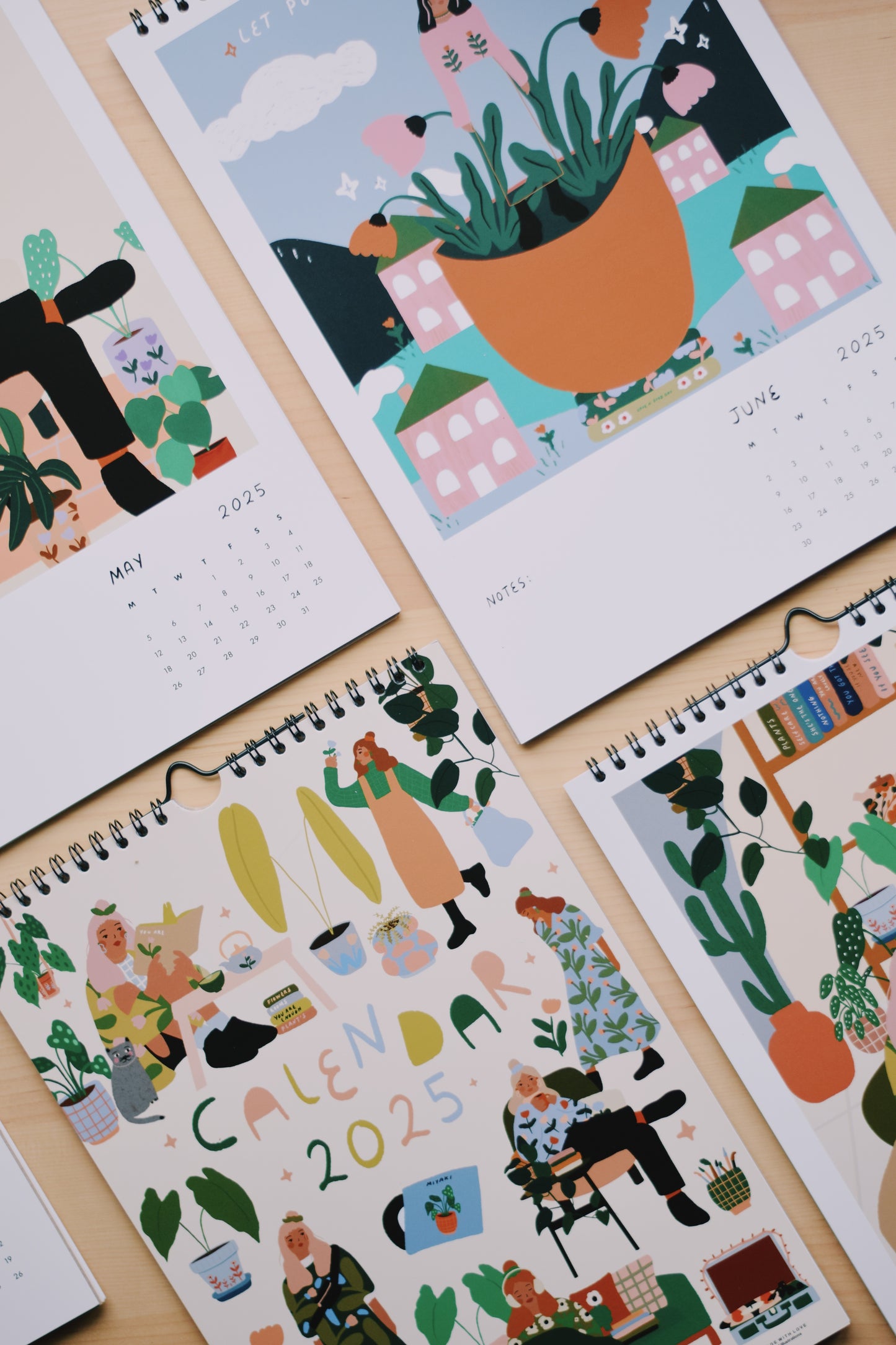 A4 Calender 2025 (with 12 different Illustrations included)