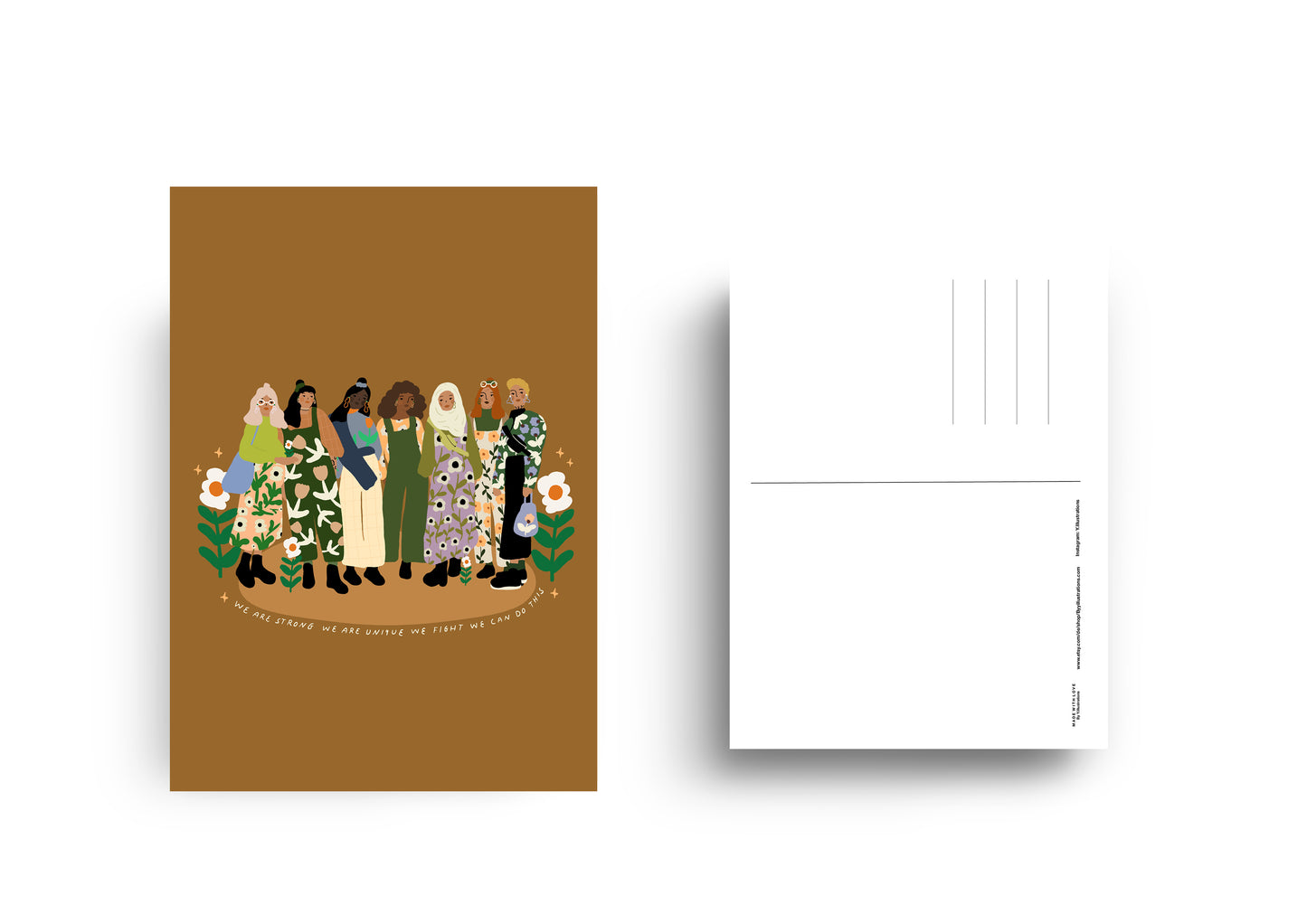 We are strong together - Postcard A6