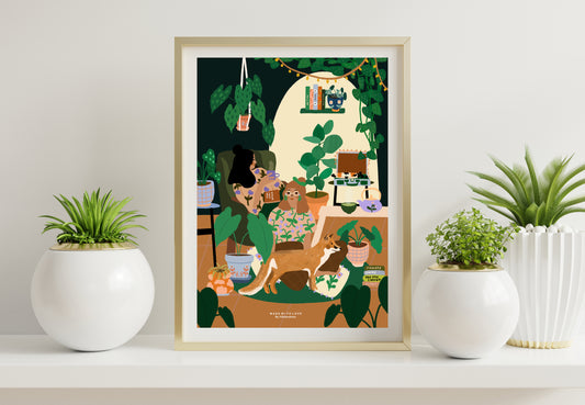 Cozy autumn home - A4 PRINT