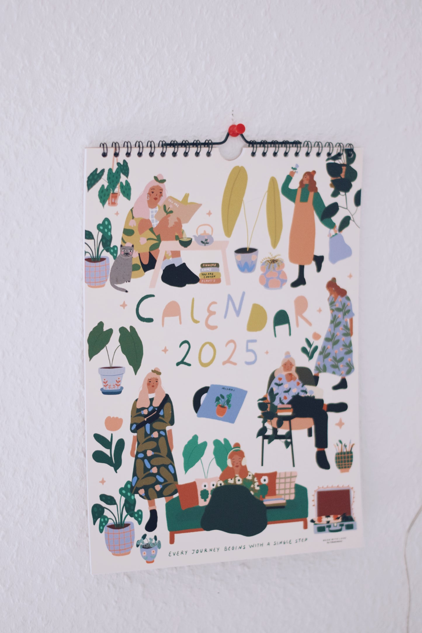 A4 Calender 2025 (with 12 different Illustrations included)