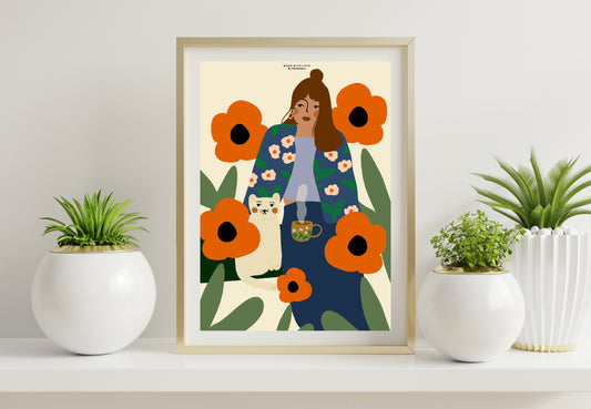 Cat Lady - A4 PRINT / A3 PRINT