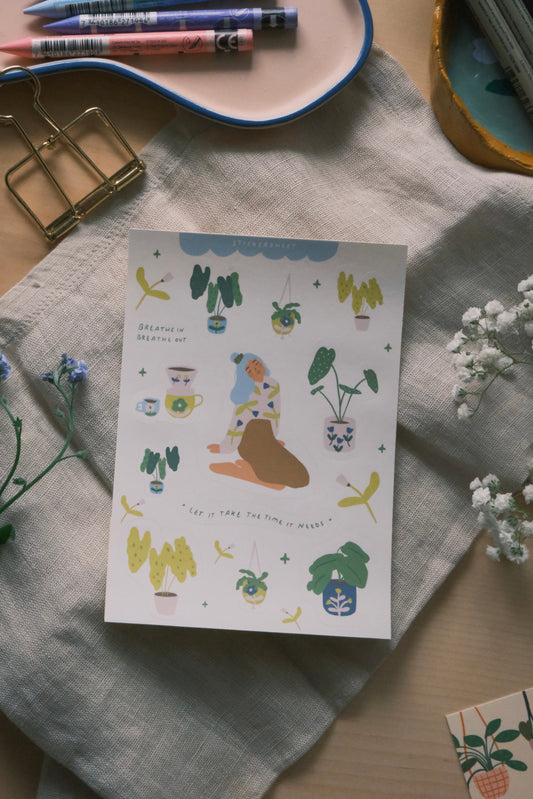 Sticker Sheet (Let it take the time it needs) - Journal Edition