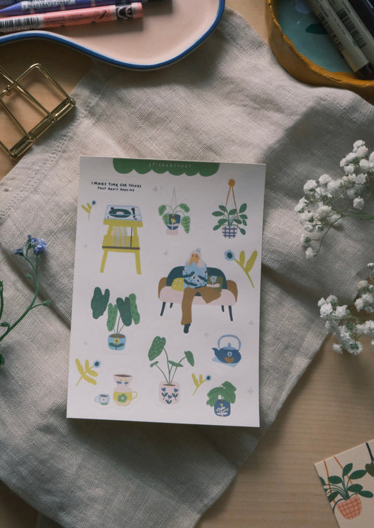 Sticker Sheet (Take time for myself) - Journal Edition