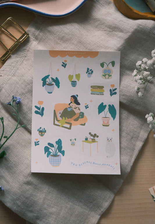 Sticker Sheet (You deserve quite moments) - Journal Edition