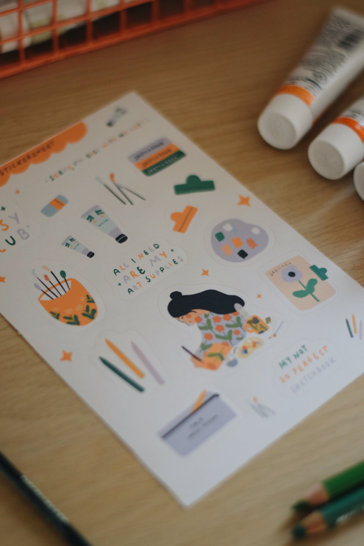 Sticker Sheet (Artsy Club Edition)