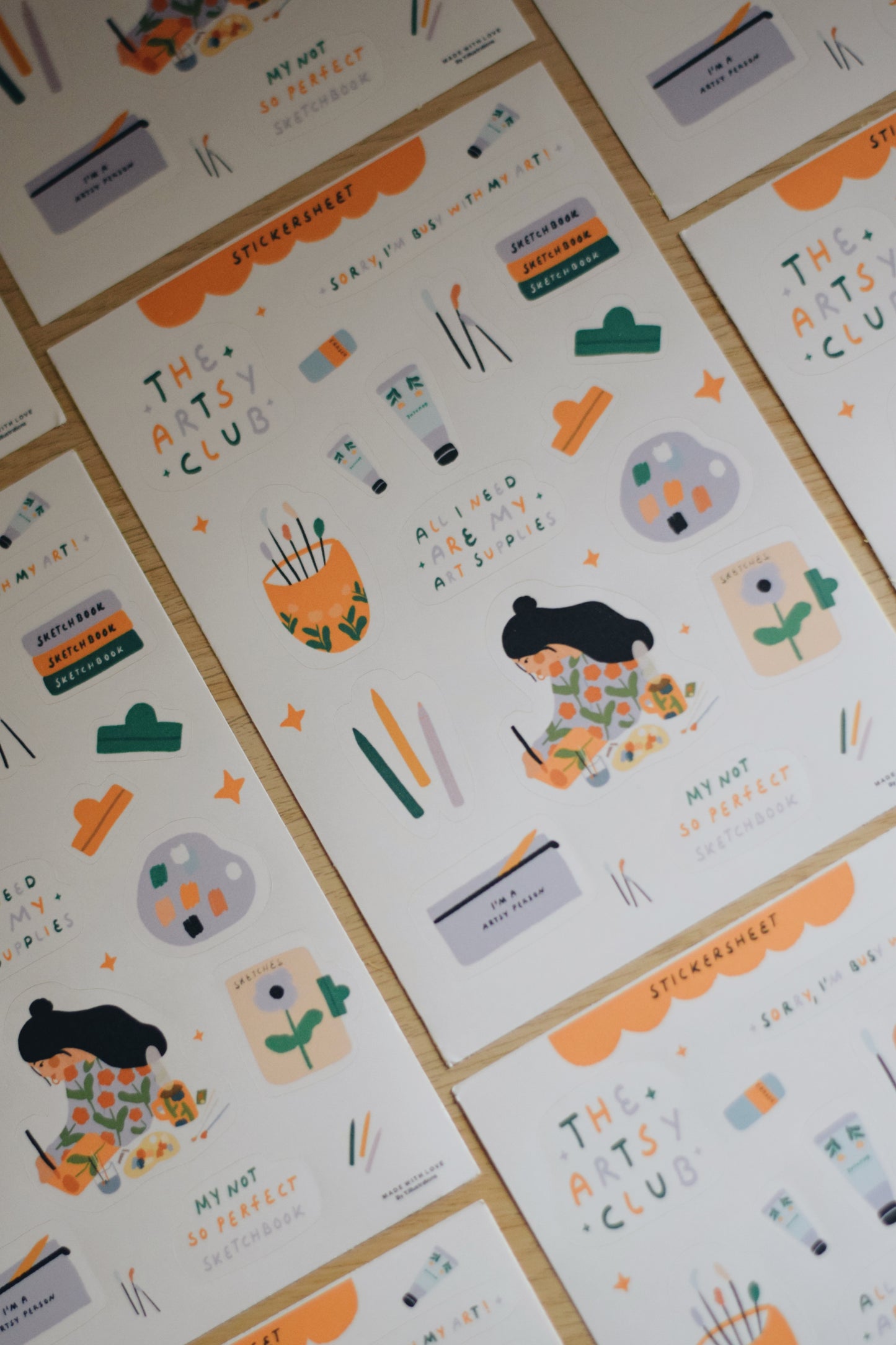 Sticker Sheet (Artsy Club Edition)