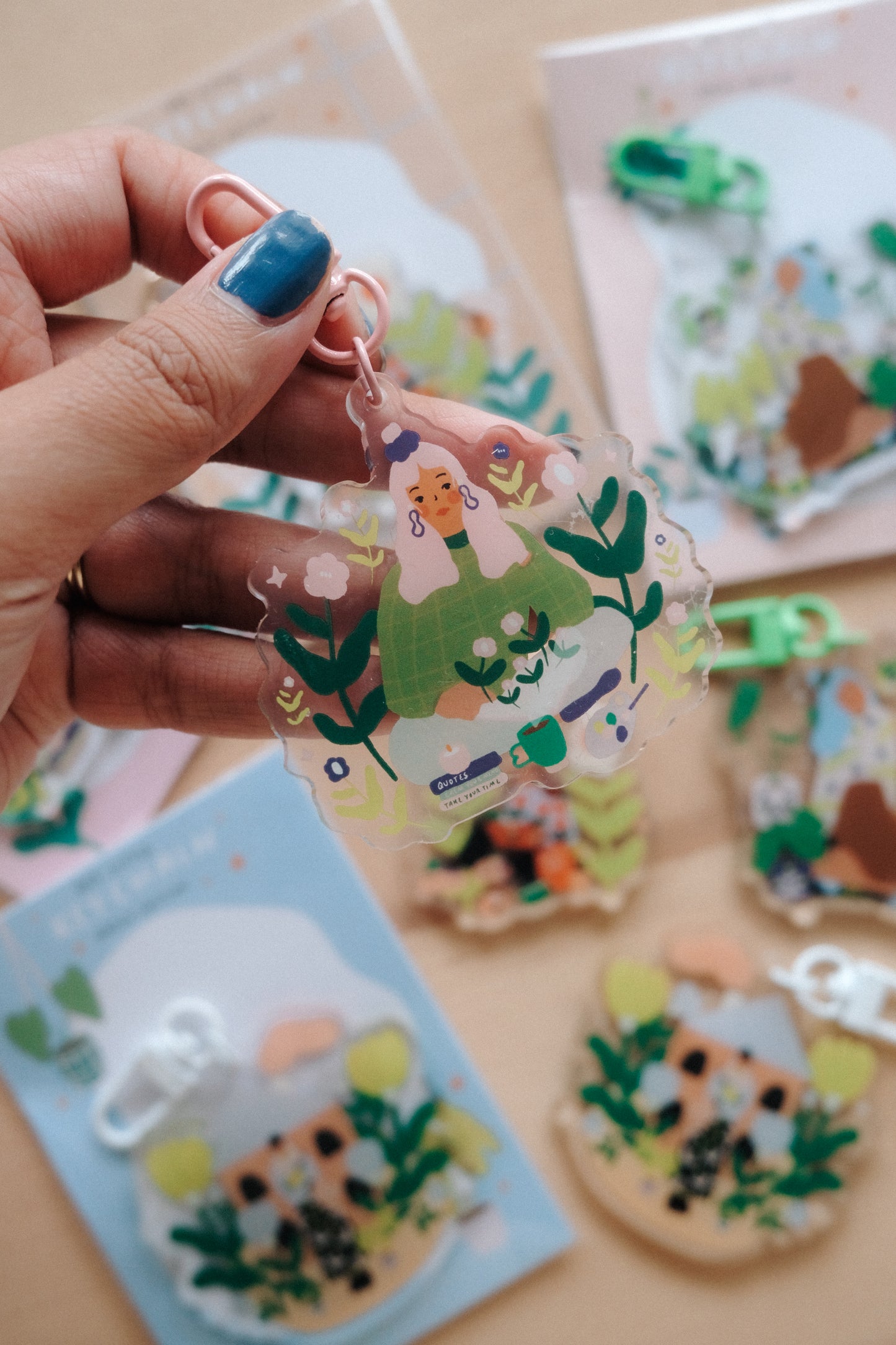 Different Cute Acrylic Keychains