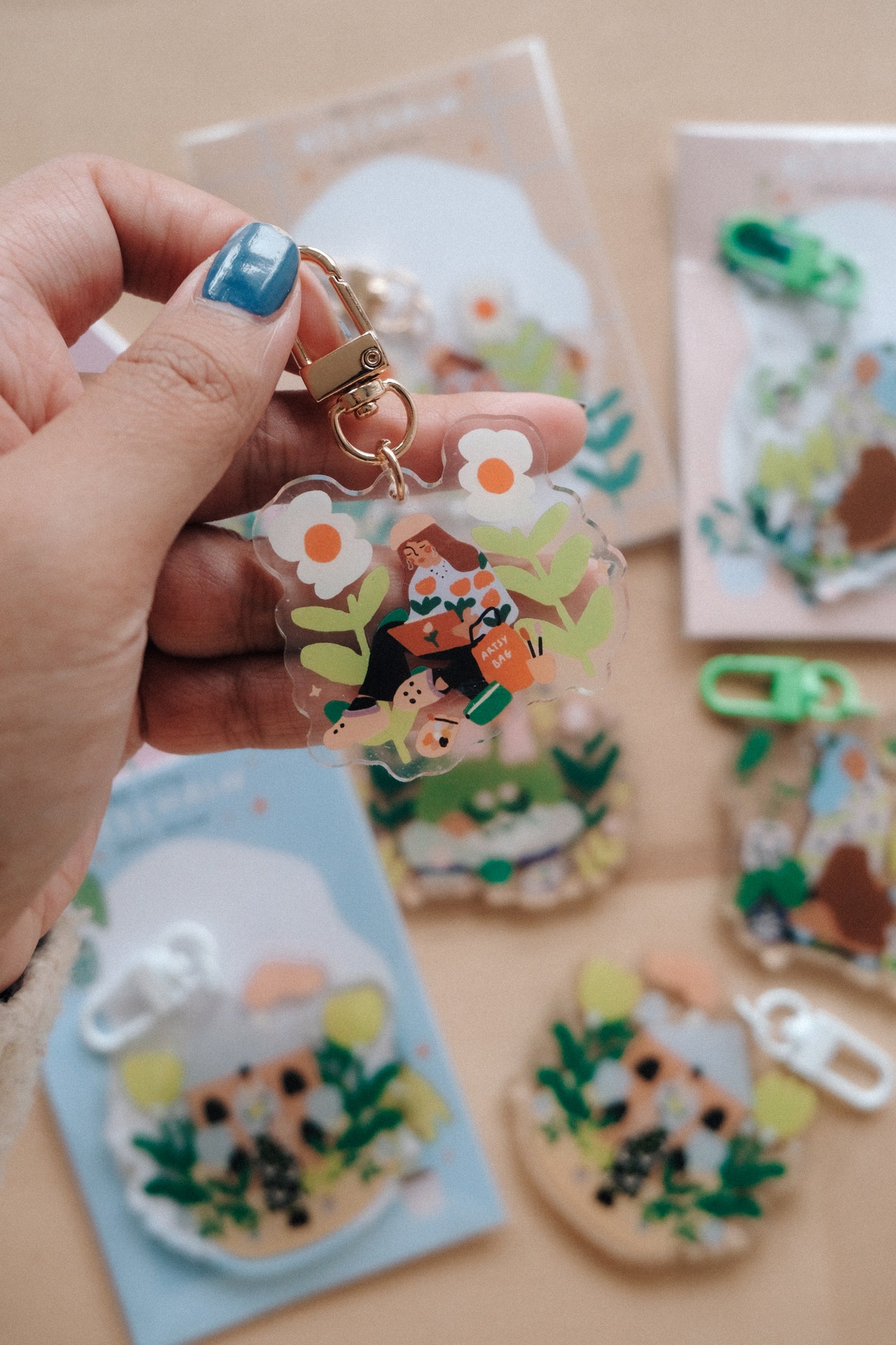 Different Cute Acrylic Keychains
