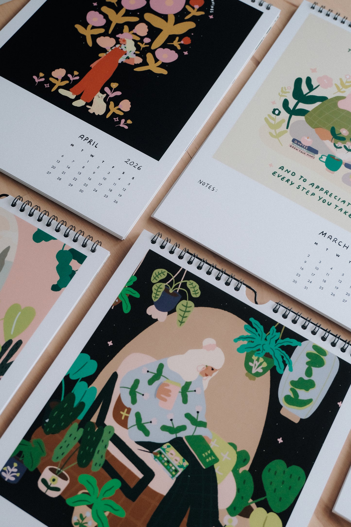 A4 Calender 2026 (with 12 different Illustrations included)
