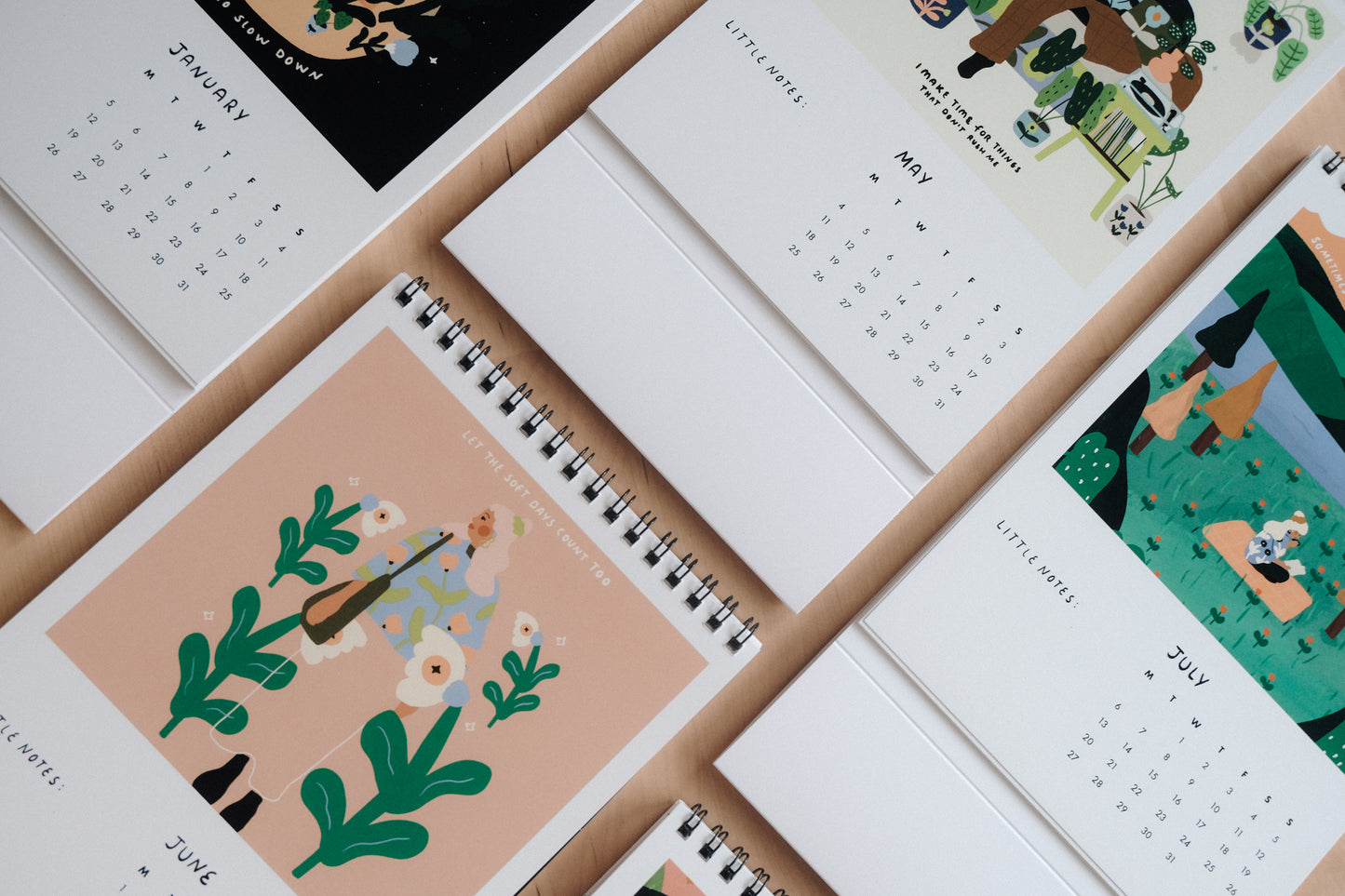 A5 Desk Calender 2026 (with 12 reminder Illustrations included)