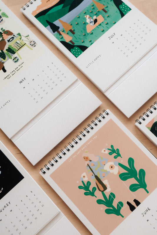 A5 Desk Calender 2026 (with 12 reminder Illustrations included)