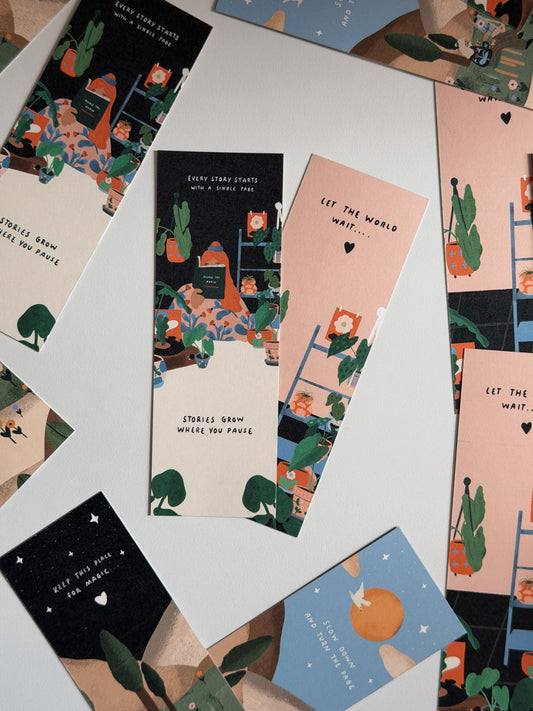 NEW Lovely Bookmarks (2 different Bookmarks in one Package) / Spring edition
