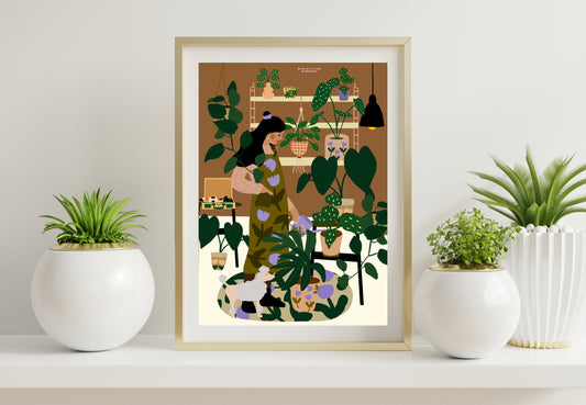 Cozy Plants Home - A4 PRINT