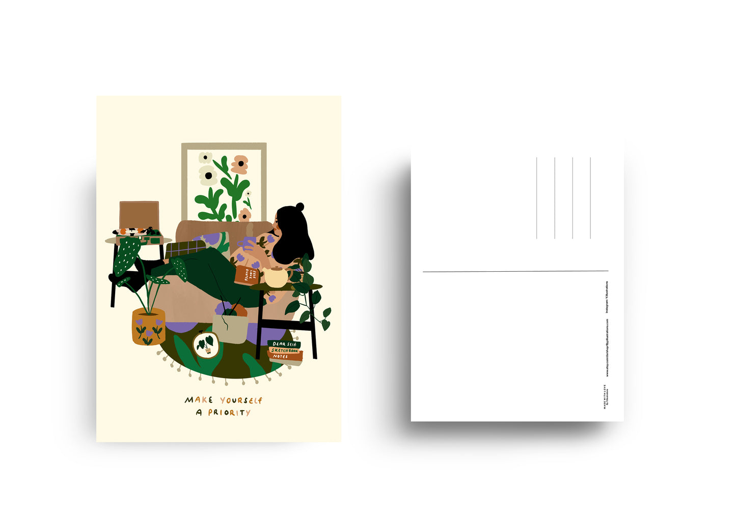 Make yourself a priority - Postcard A6