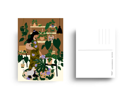 Cozy plants home - Postcard A6