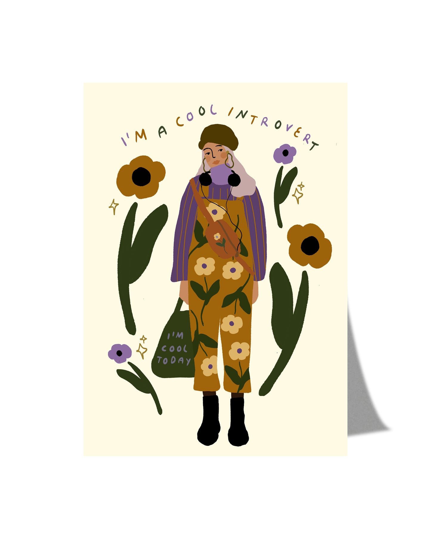 I'm a cool introvert - Postcard A6