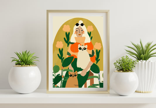 Cat Mom - Take your time A4 PRINT