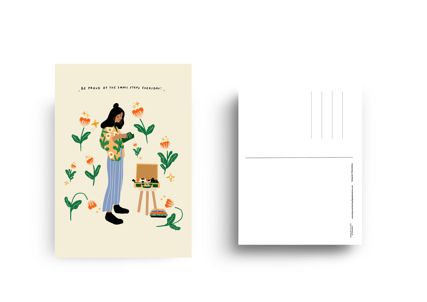 Be proud of the small steps - Postcard A6