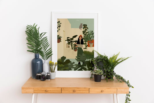 little plant garden A4 PRINT
