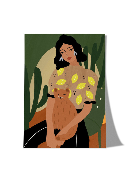 Lemon Girl A3 PRINT