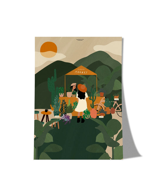 Flower Market A3 PRINT