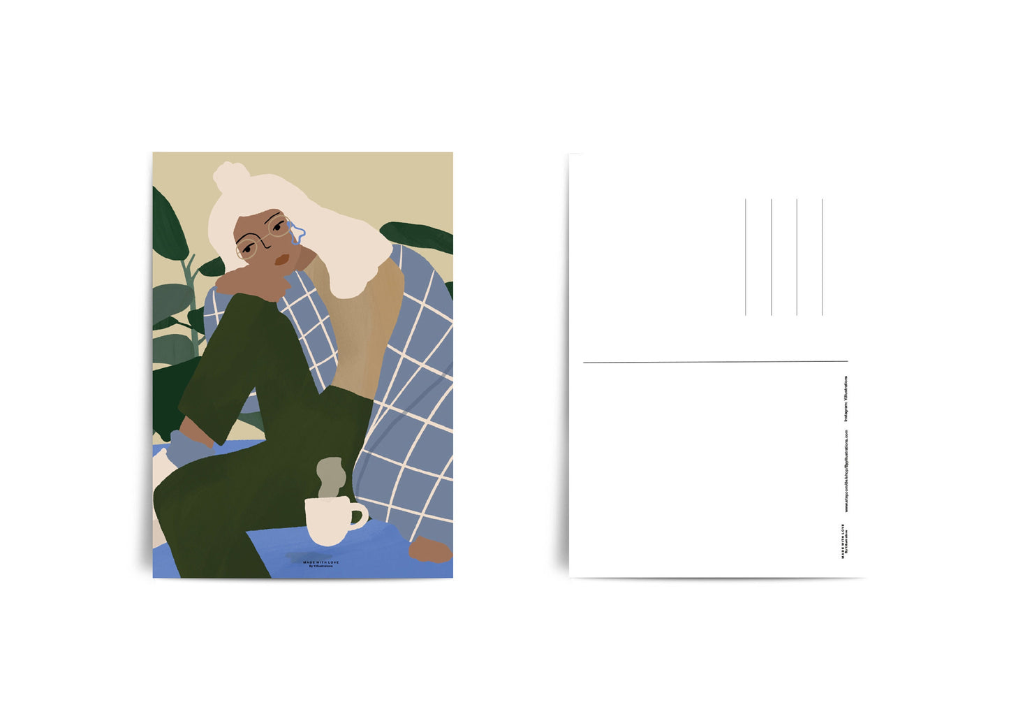 A cup of coffee - A4 PRINT / A6 Postcard