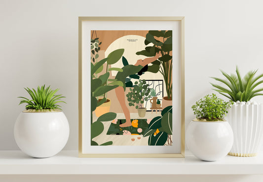 flow into your inner calm - A4 PRINT