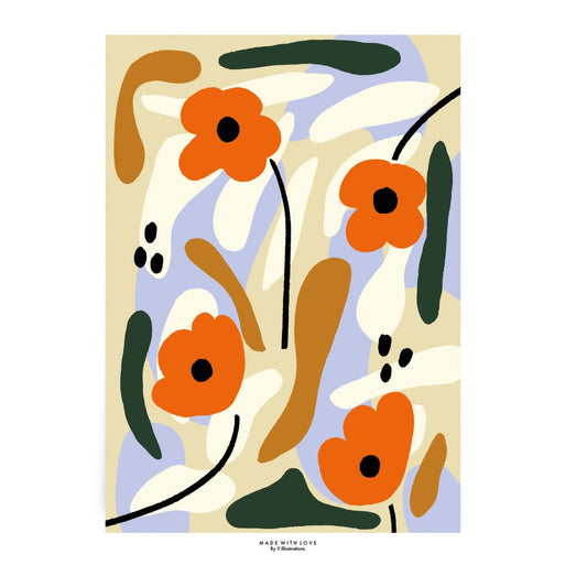 Bloom & Grow - FlORAL ABSTRACT PRINT A2/A3