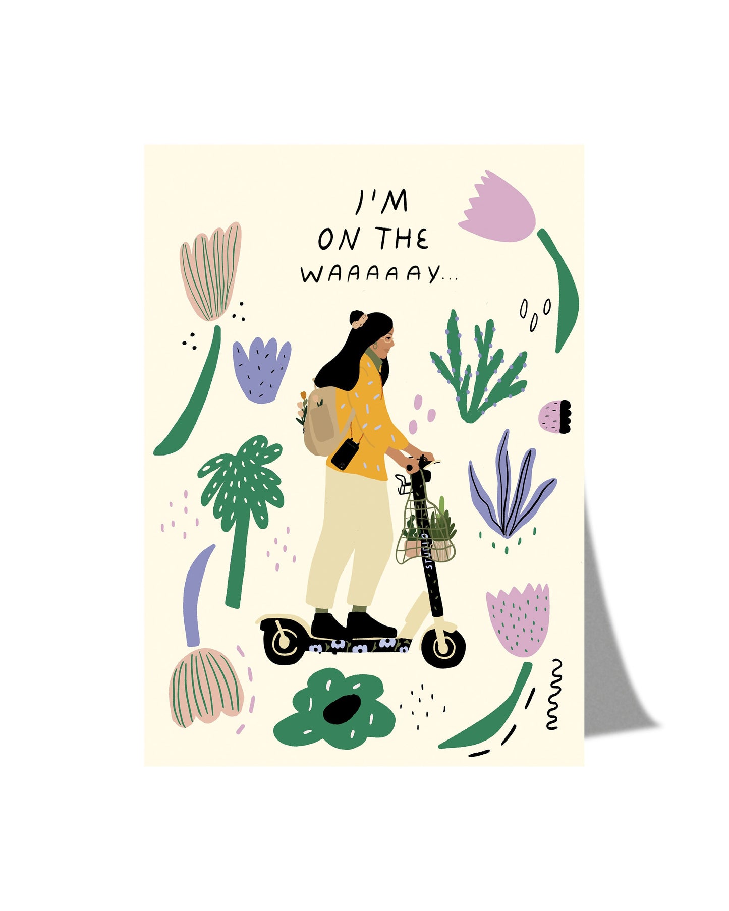 I'm on the waaaay! - Postcard A6