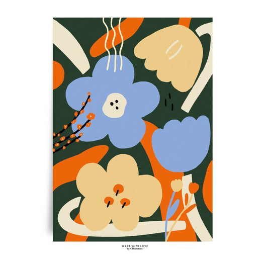 The inner Feeling - FlORAL ABSTRACT PRINT A2/A3