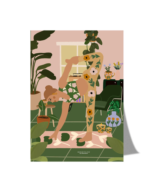 Yoga at Home A3 PRINT / Limited Edition
