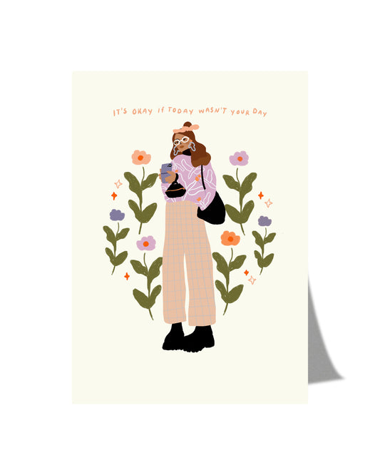 It's okay if today wasn't your day - Postcard A6