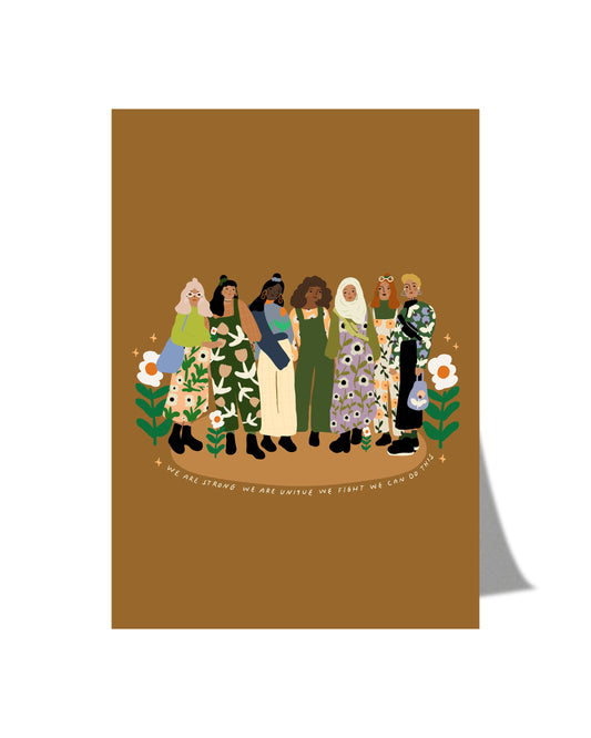 We are strong - Postcard A6