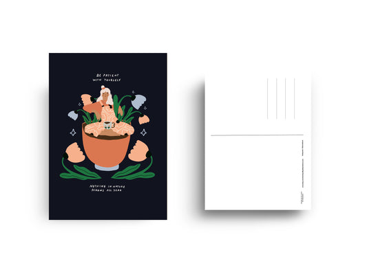 Be patient with yourself - Postcard A6