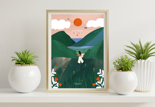 Slow down, you're okay - A4 PRINT