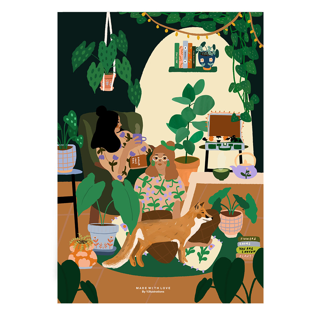 Cozy autumn home - A4 PRINT
