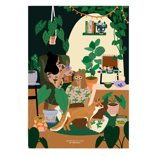 Cozy autumn home - A4 PRINT