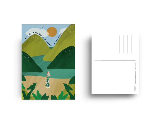 A new chance - Postcard A6