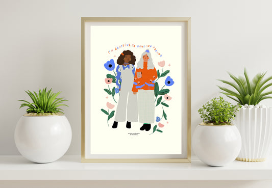 I'm grateful to have you around - A4 PRINT