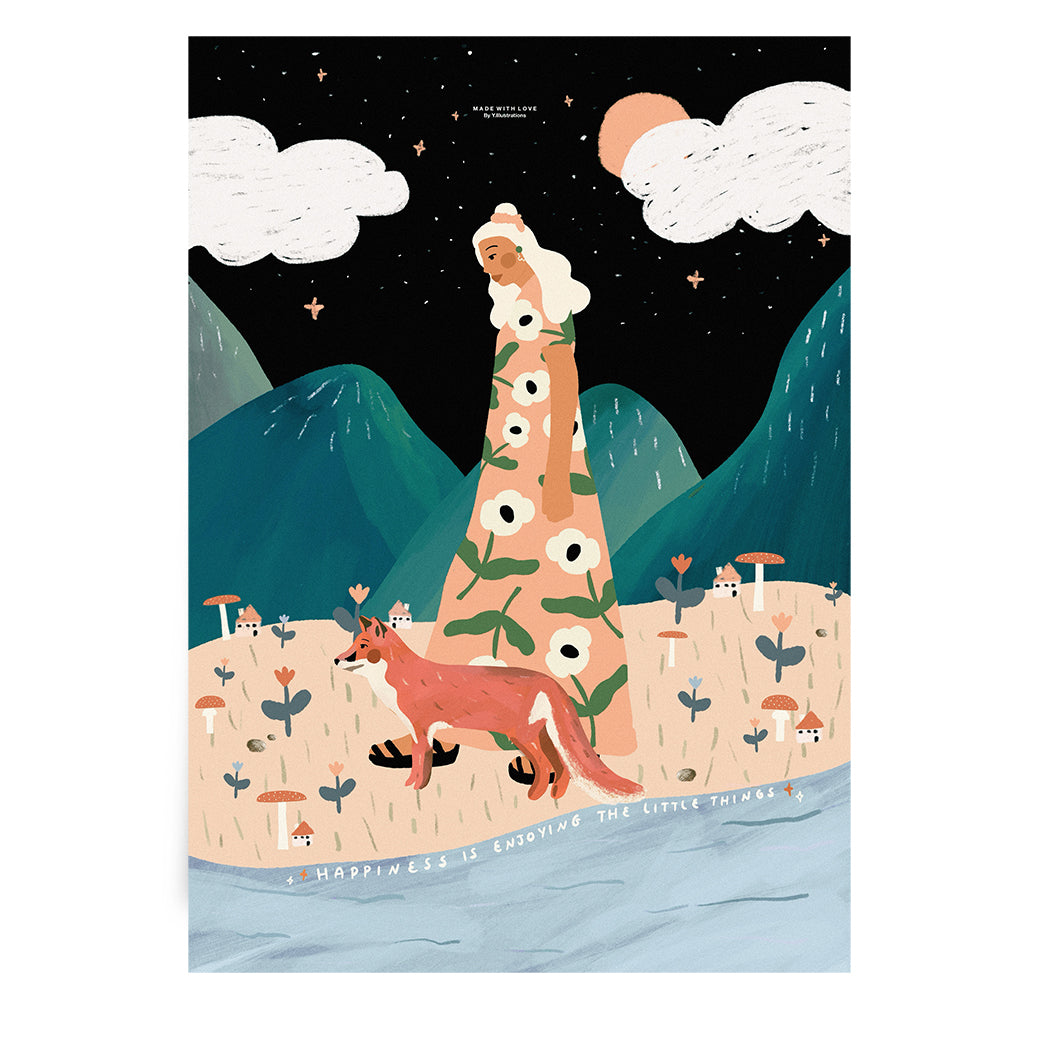 Her little magical world - A4 PRINT