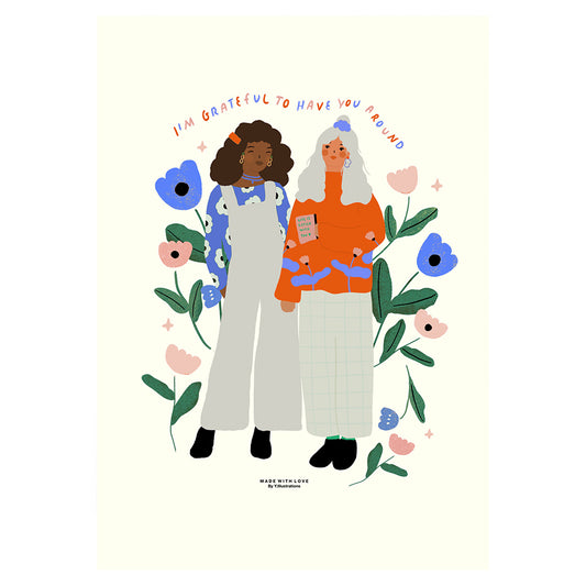 I'm grateful to have you around - A4 PRINT